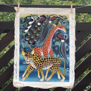 Tinga Tinga Giraffe und Gepard blau